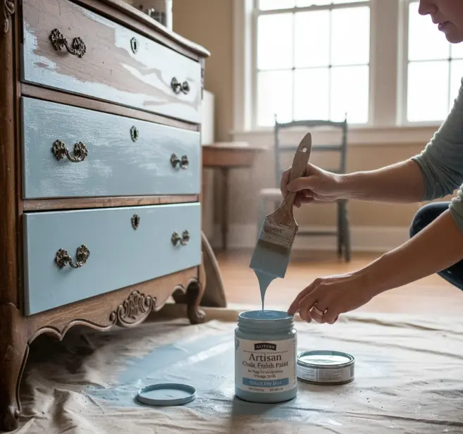 Restaurar Muebles Antiguos: Guía Maestra de Lijado, Barnizado y Pintura a la Tiza (Chalk Paint)