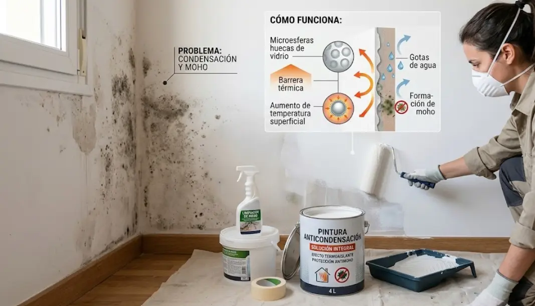 Adiós a las Manchas Negras: Soluciones y Pinturas Anticondensación para Humedades