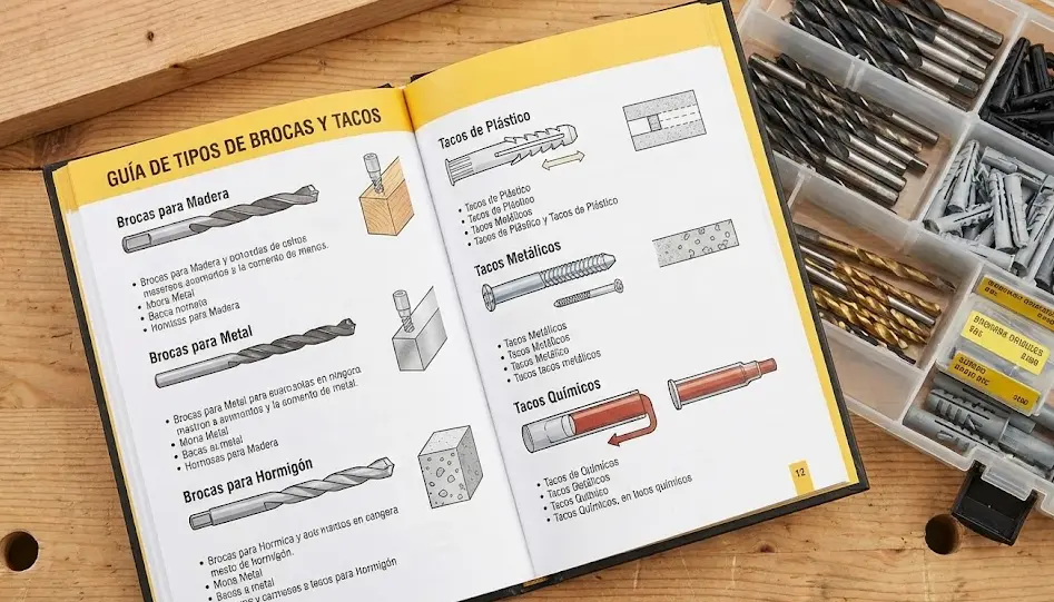 Guía Definitiva de Brocas y Tacos: Aprende a Taladrar Cualquier Pared Sin Miedo